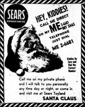 The NORAD Santa Tracker tradition started in 1955 when Sears published an ad inviting kids to call Santa with a phone number that was misprinted and actually routed to the US military. Instead of dismissing the childrens' calls, Colonel Harry Shoup answered and told the kids they were tracking Sant
