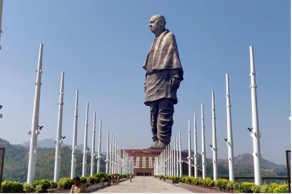 The Statue of Unity in India is the world’s tallest statue, standing at 182 meters and honoring Sardar Vallabhbhai Patel, one of the key figures behind India’s unification. and comparable to a 60-story building, the monument was completed in 2018 at a staggering cost of $430 million.