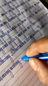 The art of calligraphy