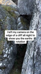 The earth’s rotations are an amazing sight to see!