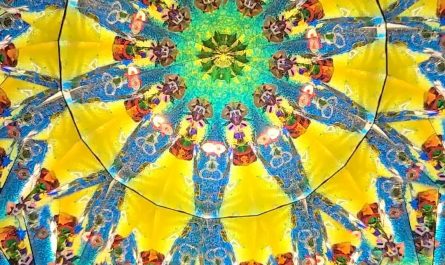 The ever-changing world inside one of the kaleidoscopes I created.