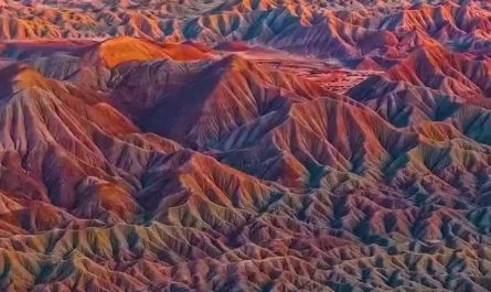 The legendary mountains of Hormuz in southern Persia dazzle viewers with their vibrant colours.