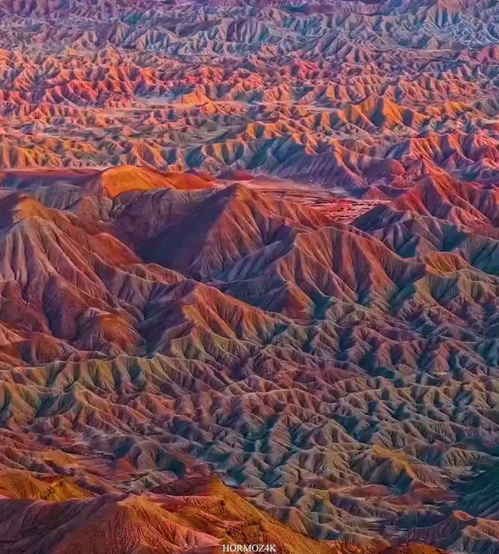 The legendary mountains of Hormuz in southern Persia dazzle viewers with their vibrant colours.