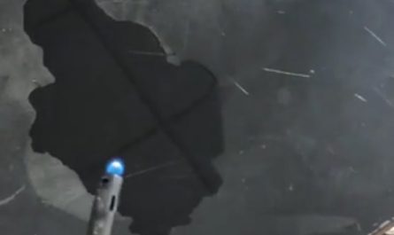 The manner in which the dry ice extinguishes the flame