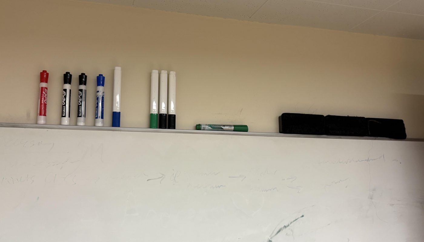 The placement of these markers.