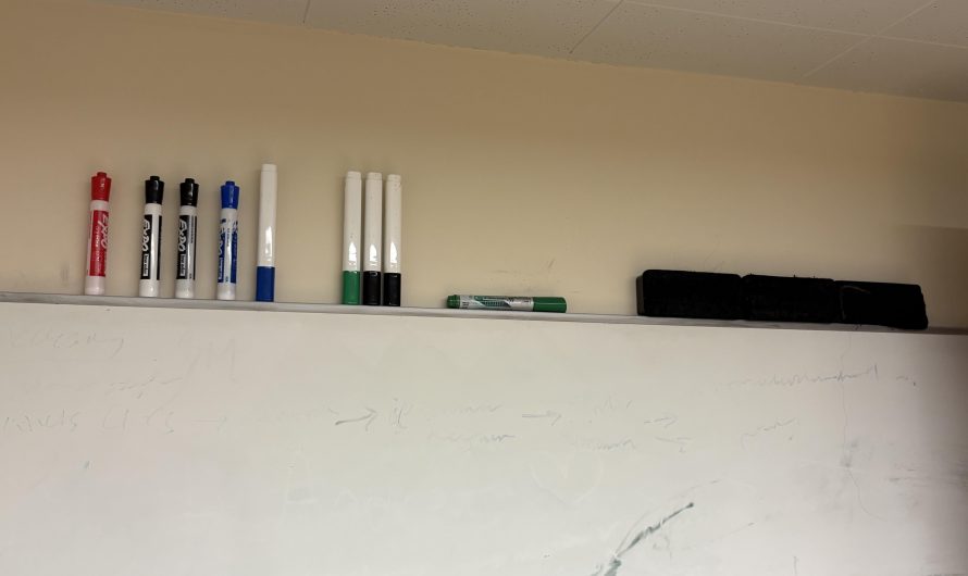 The placement of these markers.