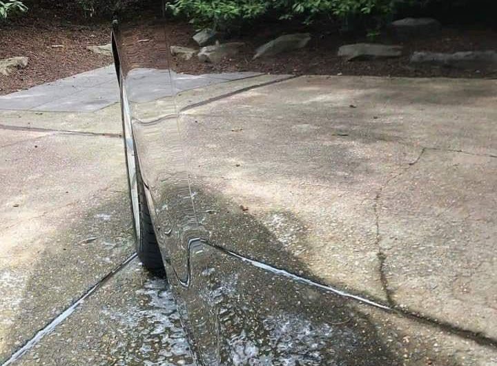 The quality of this cars paint job