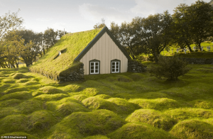 The real-life grass-topped buildings that look just like the Hobbit homes of Middle Earth.
