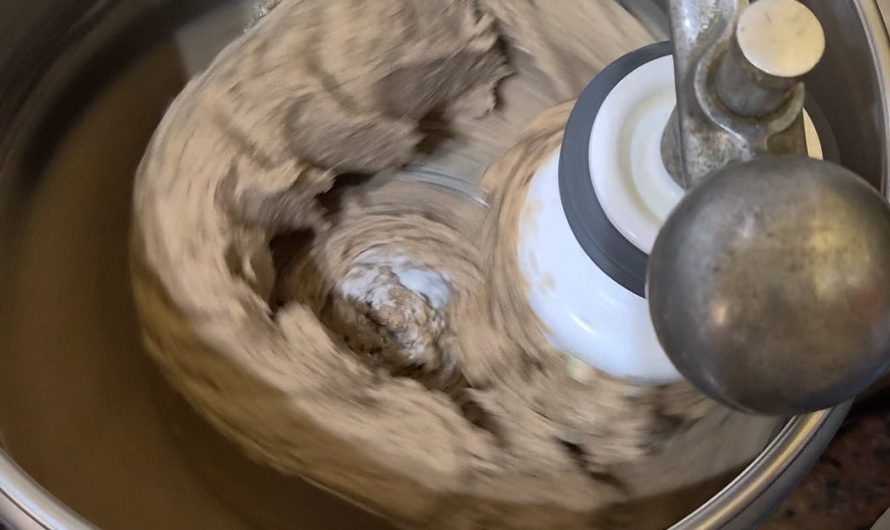 The shape pepparkakor dough takes in my parents’ cooking assistant (from about 60 years ago).