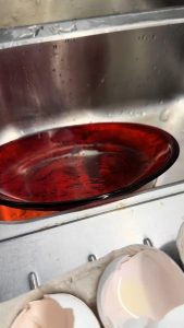 The sound this plate makes in the sink