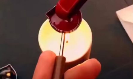The traditional art of wax sealing handwritten letters
