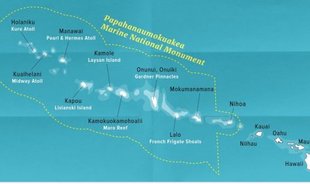 The true size of the Hawaii Atoll is 1500 miles long