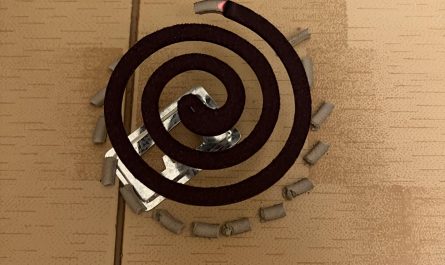 The way the ash falls from the anti mosquito “espiral”