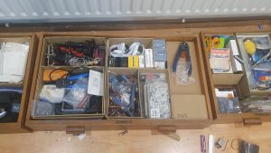 The way the boxes nest neatly in this drawer.