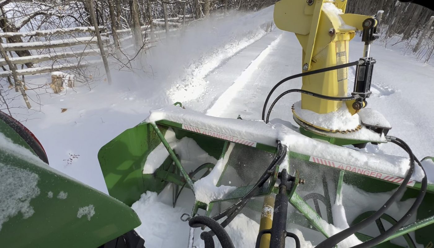 The way the snow comes out