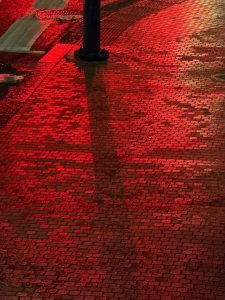 The way these bricks look at night