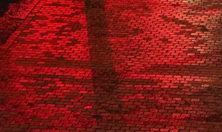 The way these bricks look at night