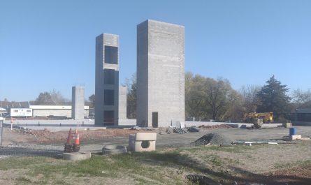 The way these structures line up even though they were constructed in isolation.