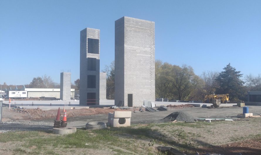 The way these structures line up even though they were constructed in isolation.