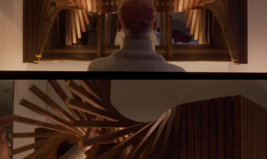 The way this cabinet door opens and closes