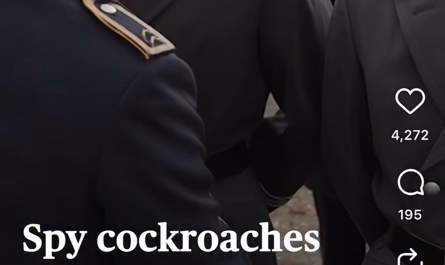 There’s a German startup that wants to use cockroaches as spies by putting electronics on them and controlling them via remote control