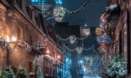 These streets in my hometown at Christmas time (Old Quebec)