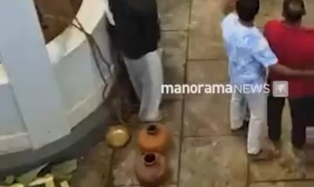 Theyyam - A vibrant, ancient ritual dance from Kerala, India, where performers believed to be possessed by a deity, sometimes strike the devotees as a form of blessing. Sometimes it can go wrong.