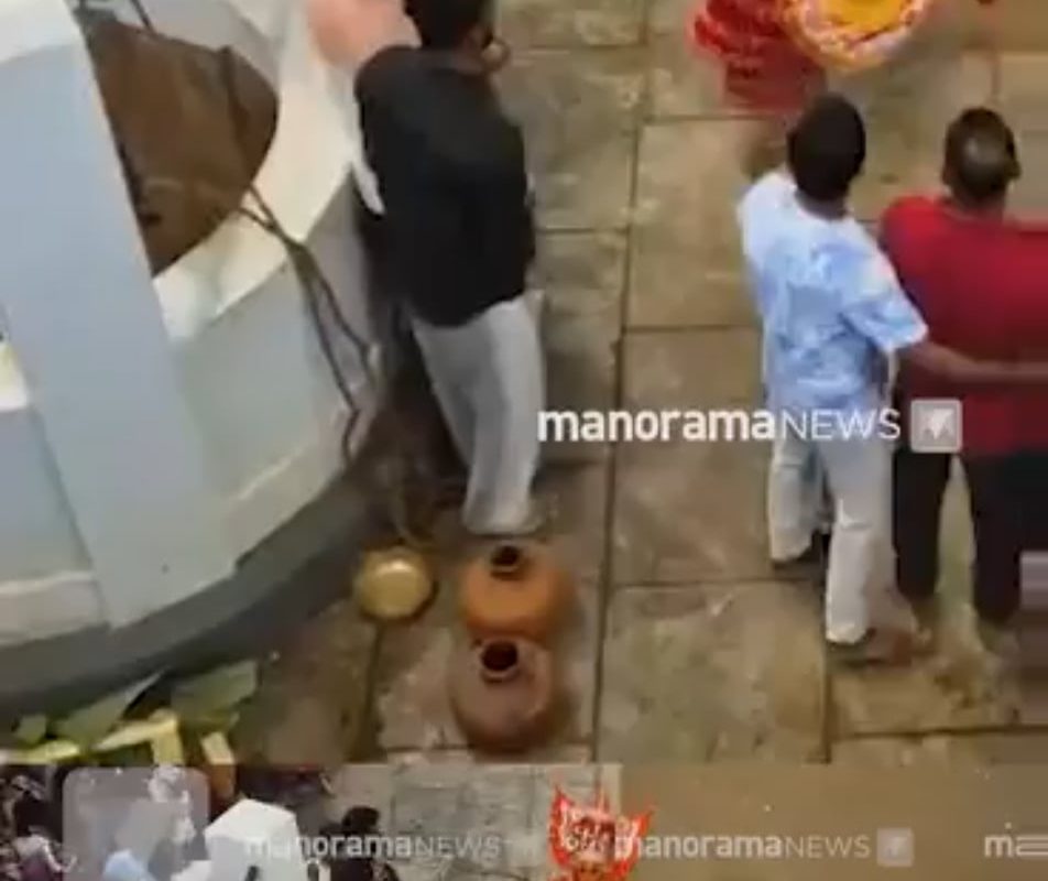 Theyyam - A vibrant, ancient ritual dance from Kerala, India, where performers believed to be possessed by a deity, sometimes strike the devotees as a form of blessing. Sometimes it can go wrong.