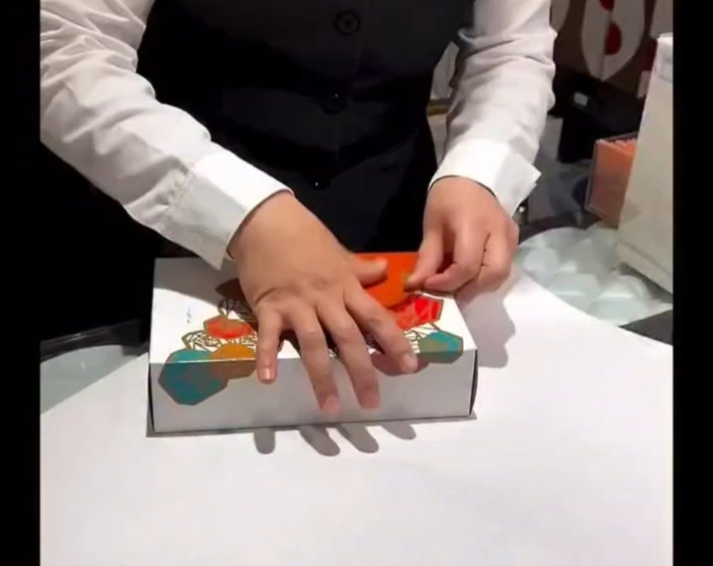 This Japanese gift-wrapping technique only requires a single piece of tape