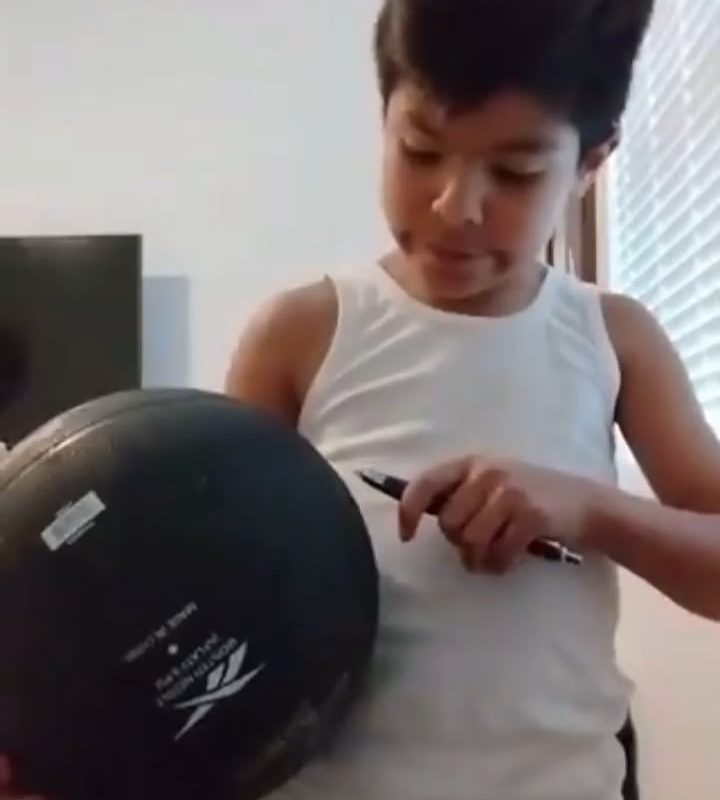 This boy knows a thing or two about physics.