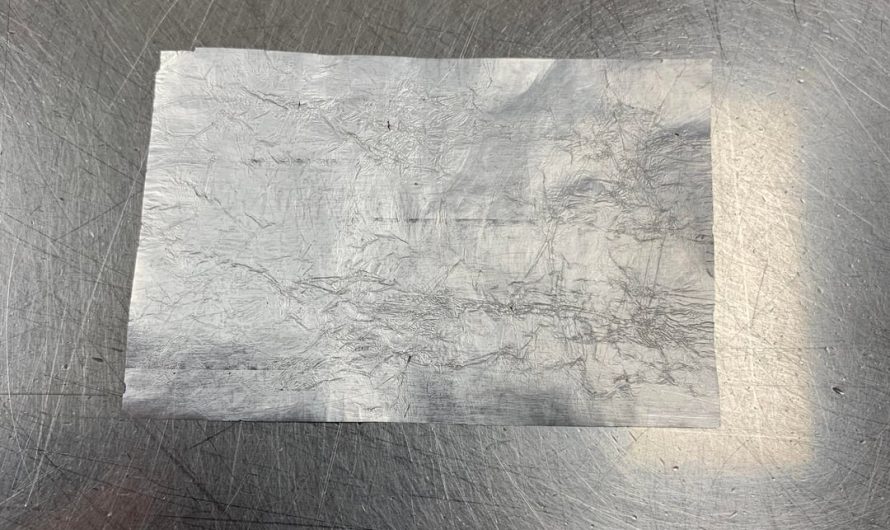 This flattened out crème egg wrapper