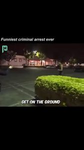 This guy's failed attempt of rizzing up a cop, while being arrested