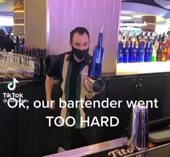 This insanely talented bartender