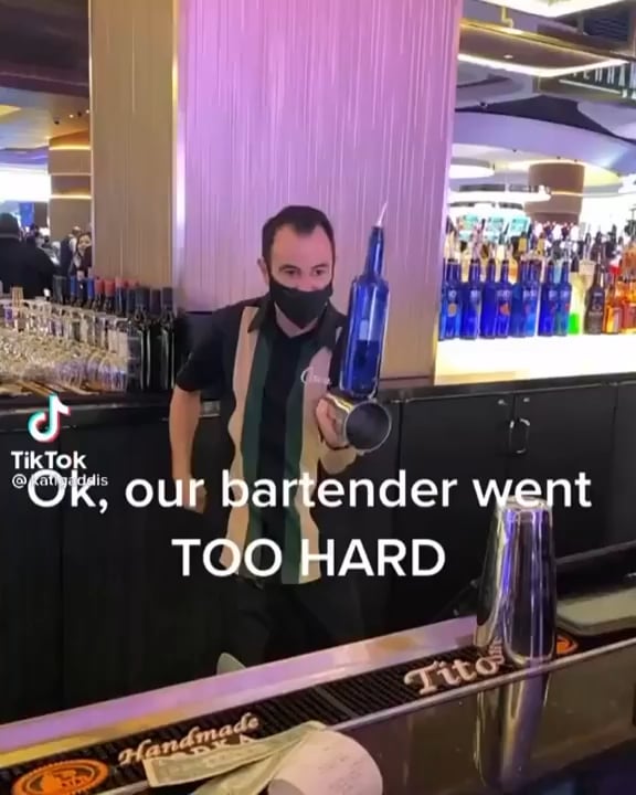 This insanely talented bartender