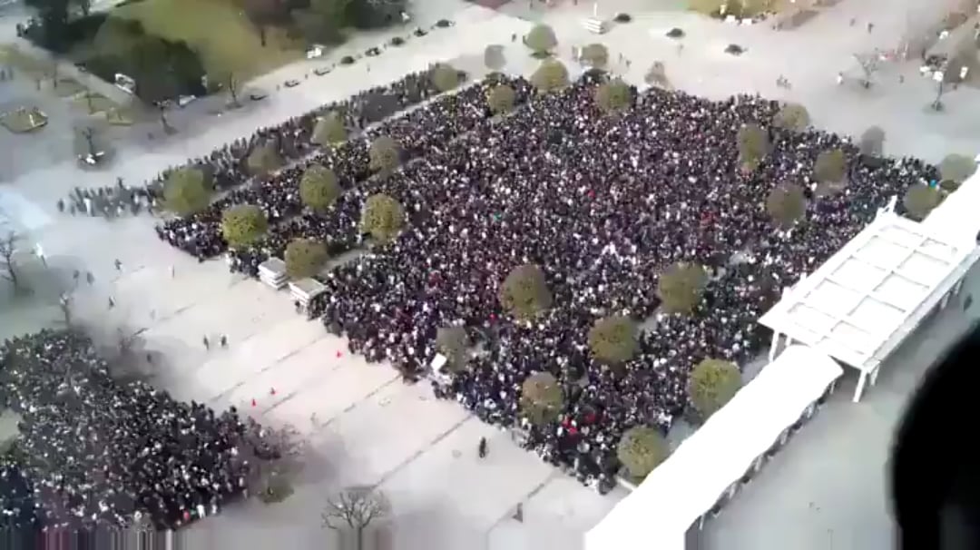 This is how crowd control at a comic book convention in Japan works