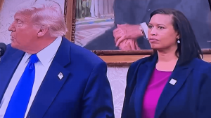 This is hysterical Look at the Mayor of DC’s body language, she’s about to spontaneously combust