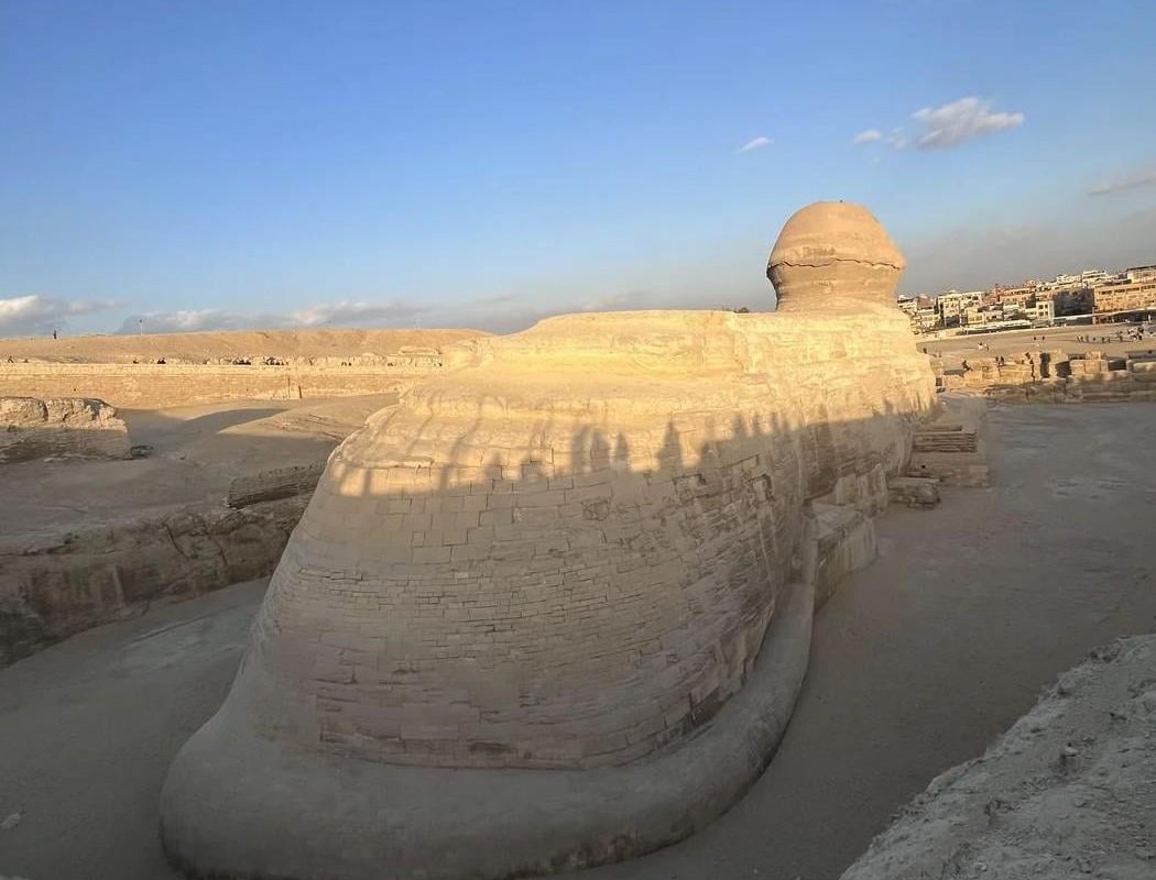 This is what the back of the Great Sphinx looks like.