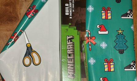 This roll of wrapping paper fits this present perfectly!