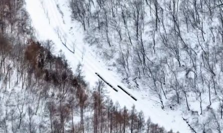 This snowtubing train