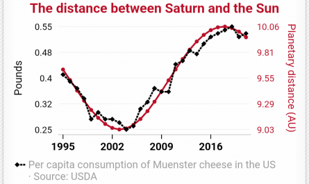 This website finds statistically "perfect" correlations between completely unrelated things.
