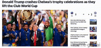Thoughts on Trump hijacking Chelsea's CWC celebration by refusing to leave the podium?