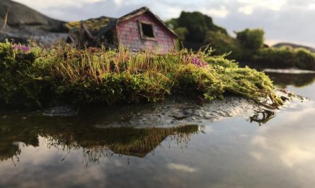 Tiny sculptures I’ve made of real abandoned places