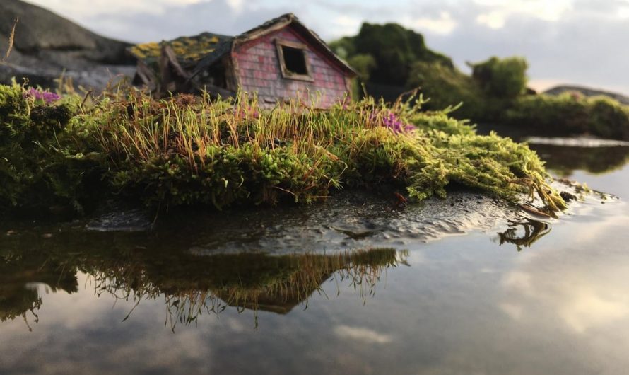 Tiny sculptures I’ve made of real abandoned places