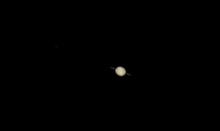 Tonight's Stunning Photo Of Saturn & Titan.
