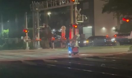 Train vs Food Delivery Robot