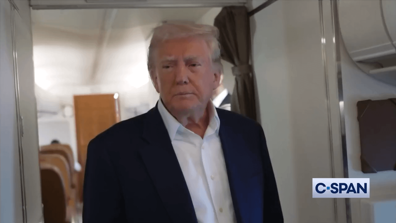 Trump: Who you with?  Reporter: Wall Street Journal  || Trump: Wall Street Journal has truly gone to hell. Rotten newspaper. You hear me, what I said… It's a rotten newspaper..