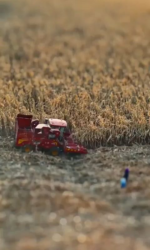 Using tilt-shift photography makes a real farm look like toys