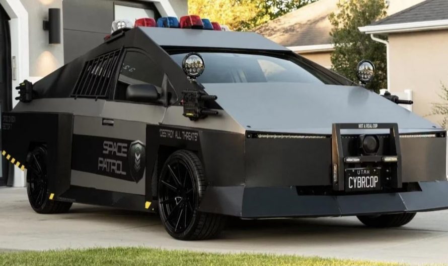 Utah man transforms 2004 Toyota Prius into striking Tesla Cybertruck parody dubbed the ‘Cybercop’