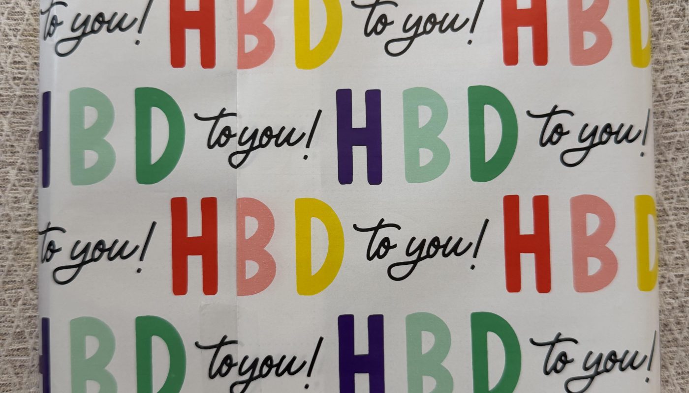 When a gift is just the right size for the wrapping paper.