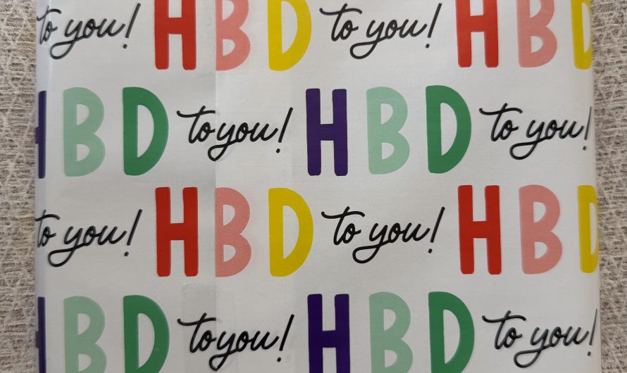 When a gift is just the right size for the wrapping paper.